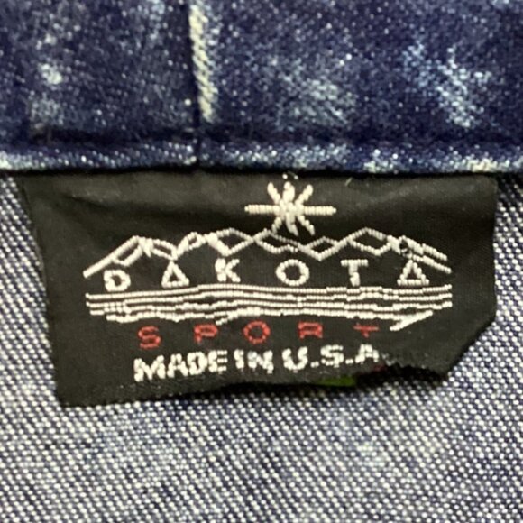 Vintage Embroidered Western Denim Jean Jacket Customized Texas Longhorn Rose Art - Picture 5 of 8